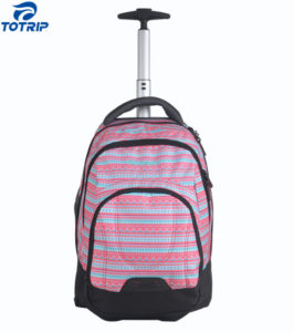 Supper capacity Wheeled Girls business carry on Luggage rolling backpack