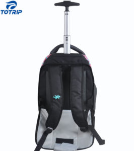 Supper capacity Wheeled Girls business carry on Luggage rolling backpack