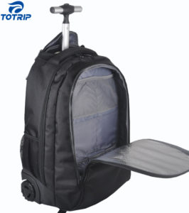 TOTRIP 18L Classic Black Hidden Shoulder Insulated Trolley Laptop Backpack BBAG-317D