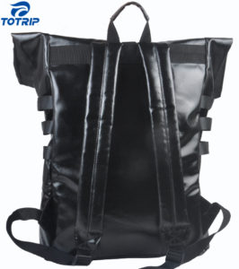 Casual waterproof tarpaulin rolltop Street Laptop Daypack Bag
