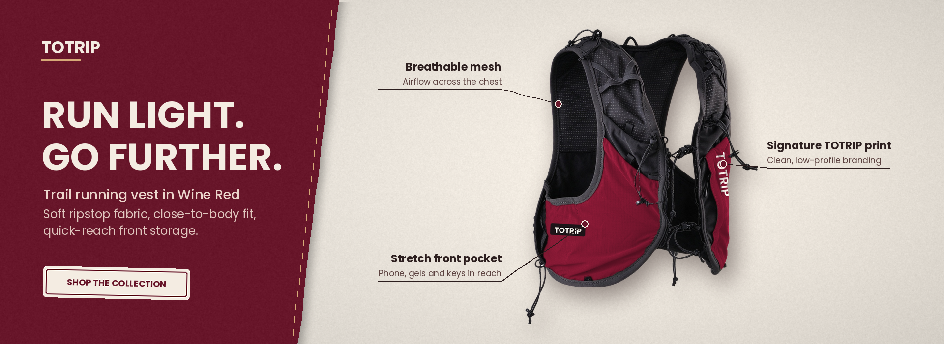 totrip professional custom running vest